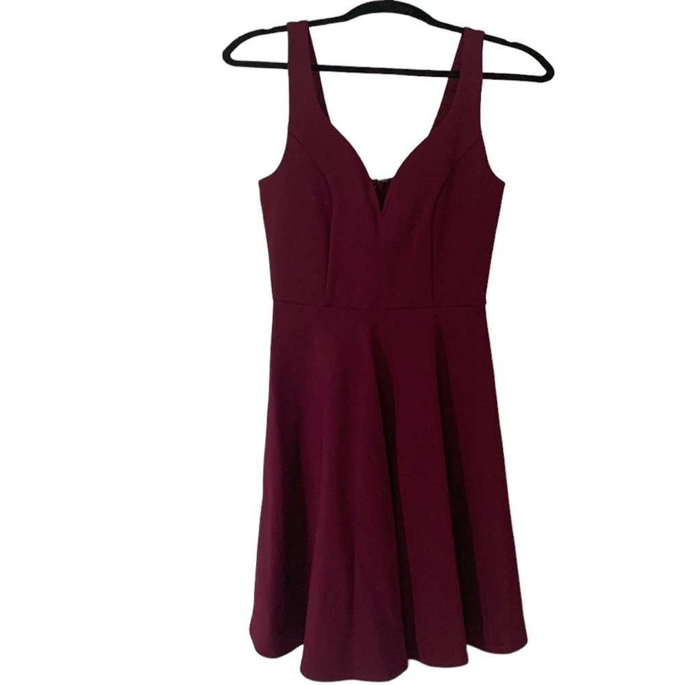 Soprano Magenta Casual Lined Midi Dress US Size Small